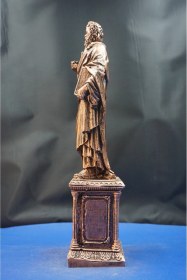 Resim Atinalı Filozof Sokrates Heykel Biblo Bilgelik Ve Felsefenin Simgesi Hediyelik Aksesuar 35 Cm Bronz 