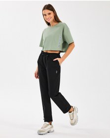 Resim SKECHERS W Crop Fit Graphic Tee T-Shirt Kadın Mavi Tshirt S2510145-306 