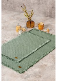 Resim Cotton Box 5120-cb Paspas Setı Bath Rug Yesıl 75x125+60x90 Yeşil 