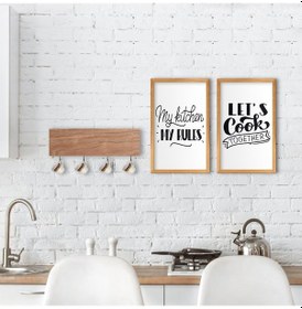 Resim Bk Home Doğal Ahşap Dekoratif Fincan Askılığı Ve 2’Li Mutfak Kons (551038218) 