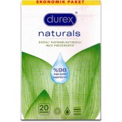 Resim Durex Naturals Prezervatif 20 Adet 