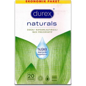 Resim Durex Naturals Prezervatif 20 Adet 