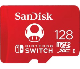 Resim SanDisk Nintendo Switch 128GB 100MB/s microSDXC Lisanslı Hafıza Kartı SDSQXAO-128G-GN3ZN 