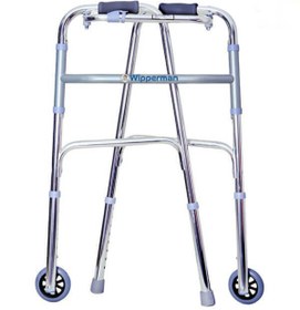 Resim Luaviaa Walker Katlanır Yürüteç Metal Kaliteli Volkır Wolker Hasta Yaşlı Medikal Ürünü 