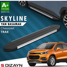 Resim S-dizayn Chevrolet Trax Skyline Krom Yan Basamak 163 Cm 2013-2022 A+ Kalite 