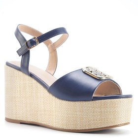Resim Nine West MONNI 5FX Lacivert Kadın Dolgu Topuk Sandalet 