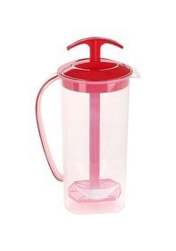 Resim Omnipazar Sy-4564 Plastik Uzun Karıştırıcılı Ayran Sürahi 1,75 Lt Kırmızı 