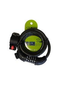 Resim Tonyon Ty-566 10x1500 MM 5 Şifreli Bisiklet Halat Kilit Siyah 