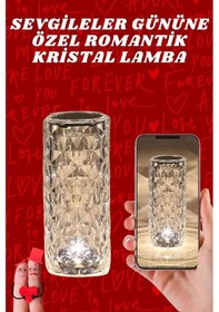 Resim Sevgililer Günü İçin Hediye Kristal Lamba Sevgiliye Hediye Usb Şarjlı Gece Lambası Renkli 