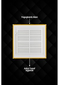 Resim Plastik Havalandırma Menfezi, Wc / Banyo Ölçü Seçenekli 