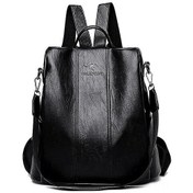 Resim Monyee Kadınlar İçin Çok Fonksiyonlu Sırt Çantası - Yüksek Kaliteli Pu, Çanta/el Çantası Dönüşümü, Dış Cep Ve Metal Detaylar Siyah 