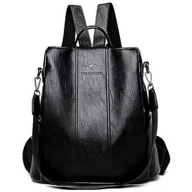 Resim Monyee Kadınlar İçin Çok Fonksiyonlu Sırt Çantası - Yüksek Kaliteli Pu, Çanta/el Çantası Dönüşümü, Dış Cep Ve Metal Detaylar Siyah 