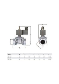 Resim Eska 3/4 Doğalgaz Selenoid Vana 220 Volt Na 