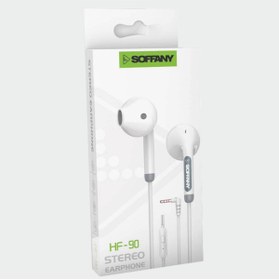 Resim Soffany HF90-001 HF90-001 Jack Girişli Kablolu Kulaklık Beyaz 