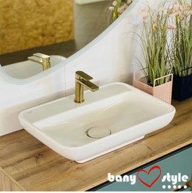 Resim Turkuaz Seramik Cerastyle 60 CM Tezgah Üstü Çanak Lavabo 