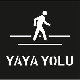Resim Yaya Yolu Şablonu Otopark Boyama Şablonu Yaya Yolu Sembolü İşareti 100x100 Cm 