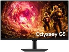 Resim Samsung Odyssey G5 G50F 32'' QHD, IPS, 180 Hz, 1 ms Oyuncu Monitörü, LS32FG502EUXUF 