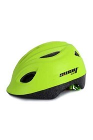 Resim Trendbisiklet Çocuk Bisiklet Kaskı, 5 Renk Siyah-Neon Sarı 