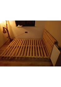 Resim Dekorela Çift Kişilik Palet Yatak 