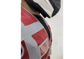 Resim Kkdavm Motosiklet Yüksek Görünümlü Yelek Reflektörlü Fermuarlı Reflektik Motorcu Yelek Yeni Yasaya Uygun 