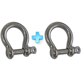 Resim 2'li Omega Zincir Kilidi. 10mm. Paslanmaz Krom 