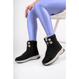 Resim Mcdark Fiolin Kadın Fermuarlı Kar Botu 