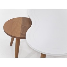 Resim Bubble Orta Sehpa Beyaz Ceviz 