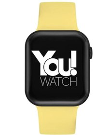 Resim You Watch Youwatch F3-yf305 Siyah Kasa Sarı Silikon Kordon Unisex Akıllı Kol Saati Bileklik Hediyeli 