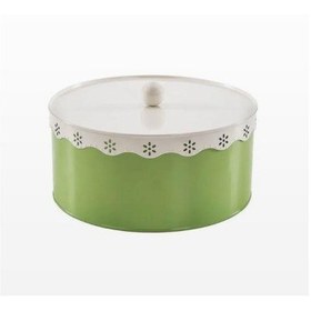 Resim Vitale Anadolu Kapaklı Ekmeklik Metal Yeşil-beyaz Ak.ba0003 Beyaz 