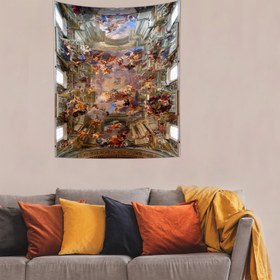 Resim Sant'Ignazio Kilisesi Tavanı - Andrea Pozzo Duvar Örtüsü - 160 cm x 220 cm 