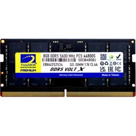 Resim Twinmos Ddr5 8gb 5600MHZ CL46 Notebook Ram (TMD58GB5600S46) 