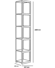 Resim Bmdekor Kitaplık Tay Beyaz 