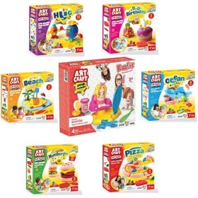 Resim Oyun Hamuru Kuaför Okyanus Plaj Figür Pizza Doğum Günü Hamburger 