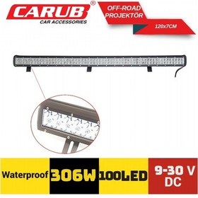 Resim Carub Off-road Projektör 9-30v 306w 120x7 Cm 100 Led Br4203275 