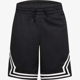 Resim Jordan Jumpman Diamond Çocuk Siyah Basketbol Şortu 