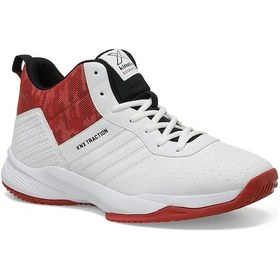 Resim Kınetıx Erkek Tractıon Pu Basketbol Ayakkabısı Beyaz - Kırmızı 