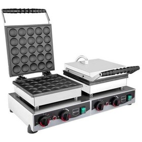 Resim Kapaklı Yuvarlak Ikili Bubble Pankek Makinesi W23 