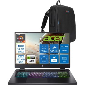 Resim Acer Nitro 17 Amd Ryzen 7 7735HS 16GB Ddr5 512GB SSD RTX4050 140W 6gb 17.3" Fhd IPS 165HZ Freedos Taşınabilir Bilgisayar NHQL1EY003F01 + Zetta Çanta 