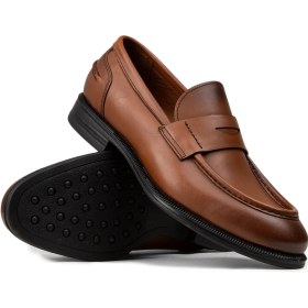 Resim Deery Erkek Taba Renk Hakiki Deri Klasik Loafer Ayakkabı - 02025MTBAC01 