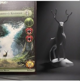 Resim Doğal Temalı Geyik Heykeli - 3d Baskı 20 Cm 20 X 10 