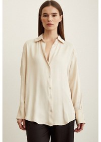 Resim Never More Saten Gömlek Taş 