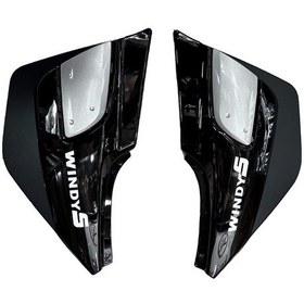 Resim Kanuni Windy S Akü Yan Kapak Takımı Siyah 