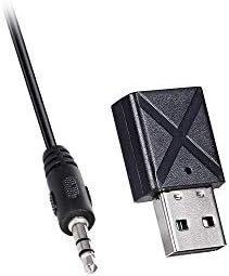Resim BTPOUY KN320 3.5mm Kablosuz Ses Verici Alıcı USB BT 5.0 Adaptörü TV Hoparlörü Kulaklık Mini Araba Müzik 2 In 1 BT İletimi 