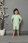 Resim KILIÇ TEKSTİL Uzay Mekiği Desenli Şortlu Çocuk Pijama Takımı 