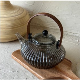 Resim Akasya Ağacı Tutmalı Bitki Çay Demlik 850 Ml Şeffaf 