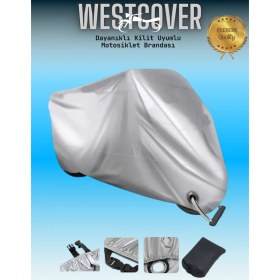 Resim WestCover Honda Vtr 250 (Gri-Kilit Uyumlu) Motosiklet Brandası 4 Mevsim Motor Koruma Örtüsü 