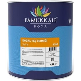 Resim Pamukkale Doğal Taş Verniği Solvent Bazlı Şeffaf 15 Lt 