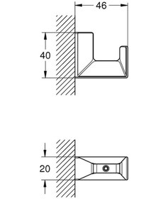 Resim Grohe Selection Cube Bornoz Askılığı - 40782000 Çok Renkli 