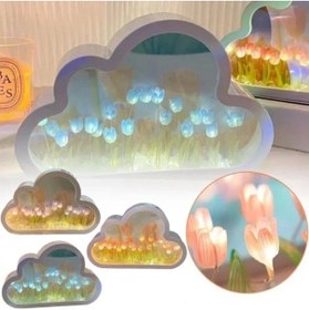 Resim Uslucan Alışveriş El Yapımı Büyük Boy Bulut Gece Lambası 