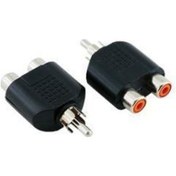 Resim Rca Çevirici - 1 Erkek - 2 Dişi - Plastik 